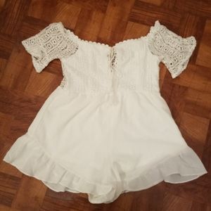 *BUY 2 GET 1 FREE* NWT  White Romper